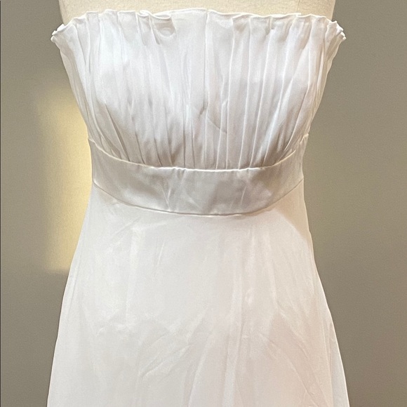 3 for $75! White/light Ivory Chiffon Dress size 10 - Picture 1 of 6